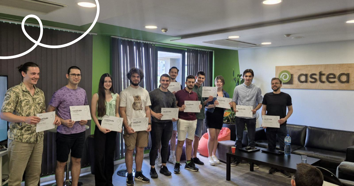 Astea’s young talents at the end of the internship program