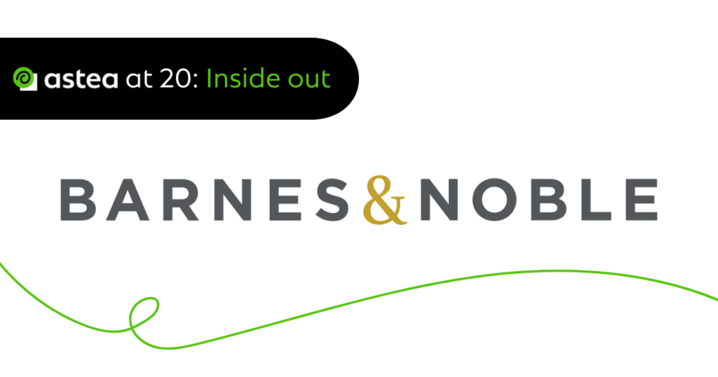 Astea celebrates 20 years of problem-solving in the IT field by sharing key stories from its journey and focusing on the company’s 10+ year partnership with Barnes & Noble.
